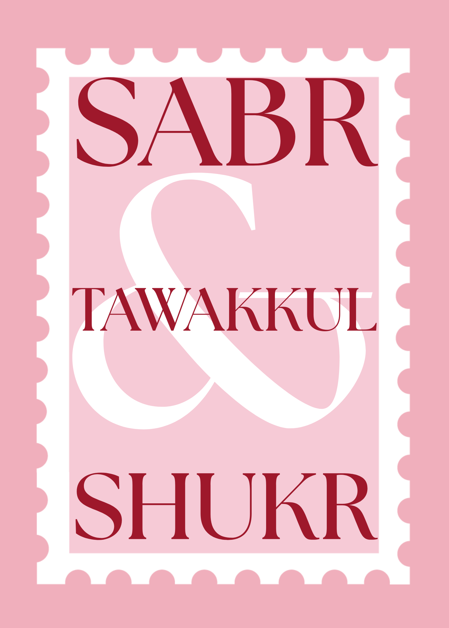 Tableau "Sabr, Tawakkul & Shukr"