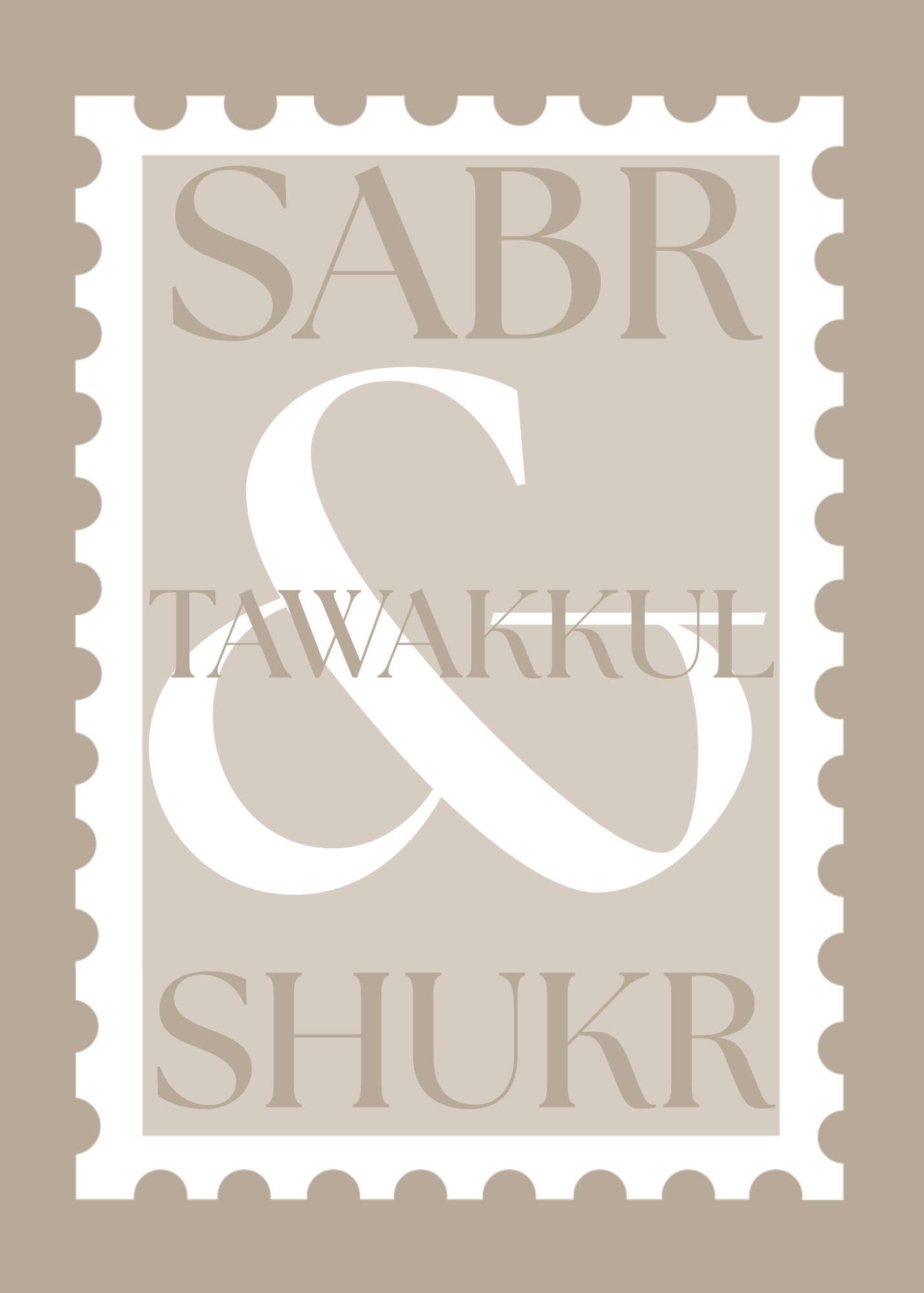 Tableau "Sabr, Tawakkul & Shukr"