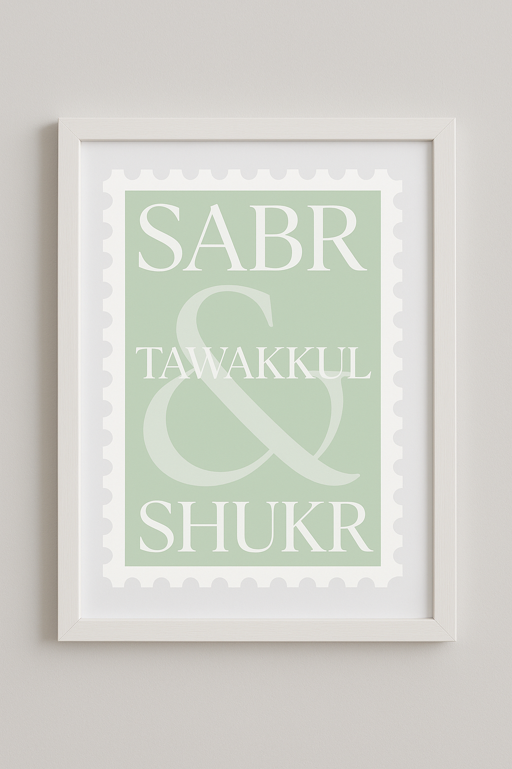 Tableau "Sabr, Tawakkul & Shukr"