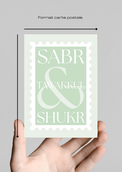 Tableau "Sabr, Tawakkul & Shukr"