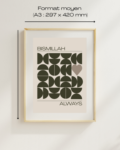 Tableau "bismillah always"